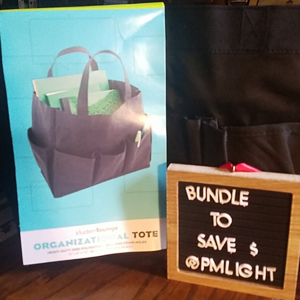 Student Lounge New Organizational Tote New Black Shower Caddy